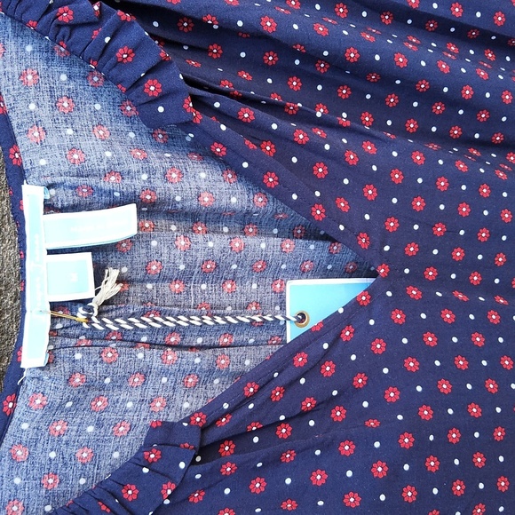 Draper James Dark Blue Dress Size Medium - Picture 6 of 14